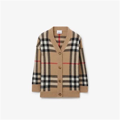 burberry childrens cardigan|burberry check cardigan.